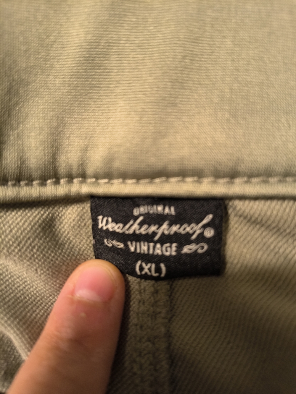 Original Weatherproof Vintage Capri Label (XL) - Olive